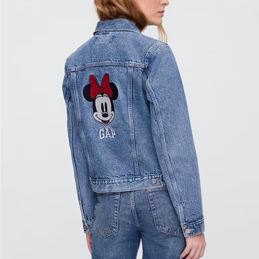 Gap × Disney Minnie Mouse Icon Denim Jacket - Size XL